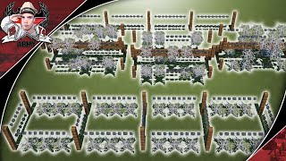 Minecraft WW1WW2 Barbed Wire  Fortification Tutorial 3 Designs [upl. by Linnie971]