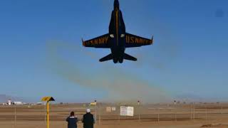 F 18 Hornet Performs Low Pass [upl. by Armillas117]