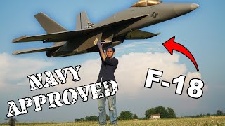 Making a GIANT F18 with a real JET TURBINE  Sailor VS  US Navy [upl. by Alec98]