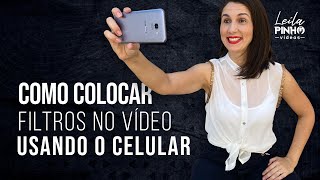 Como colocar FILTROS nos VÍDEOS usando o CELULAR fácil e grátis [upl. by Sarat]