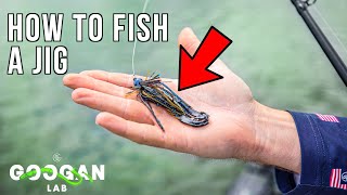 HOW TO FISH A JIG  BASS FISHING BASICS [upl. by Ahsinyar129]