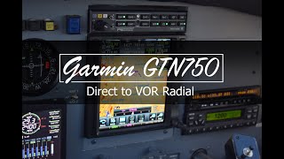 Garmin GTN750 direct to a specific vor radial [upl. by Hauger]