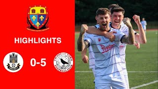 Caerleon 05 Cwmbrân Town  Gwent FA Senior cup  Quarter final highlights [upl. by Parrish]