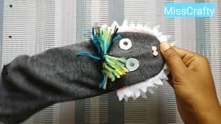 Old Socks Reuse Ideas  How To Make Socks Puppet  DIY Crafts [upl. by Inait]