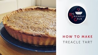 How to make TREACLE TART  British Tart Recipe [upl. by Akerdna]