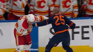 Milan Lucic vs Darnell Nurse Mar 6 2021 [upl. by Asert]