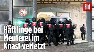 Gefängnismeuterei Polizei stürmt Knast in Thüringen  JVA Untermaßfeld [upl. by Lopez]