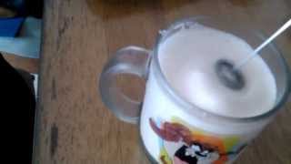 Aerolatte Review Frothing Cold Milk In Under 1 Minute [upl. by Llennaj]