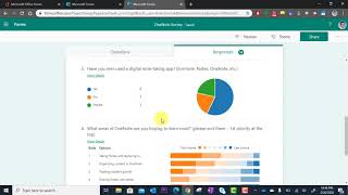 Microsoft Forms  View your Survey Responses [upl. by Ecnerrot]