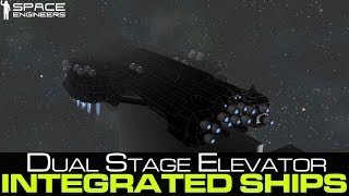 Space Engineers  Next Gen Carrier 7  Destroyer Engine Nacelles Dual Stage Piston Lift [upl. by Reeher]